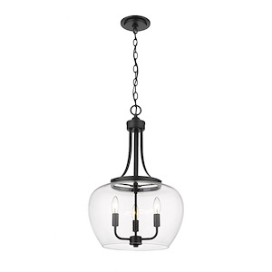 Joliet - 3 Light Pendant In Modern Style-24.5 Inches Tall and 15.75 Inches Wide