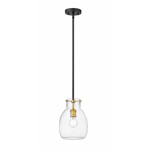 Bella - 1 Light Mini Pendant In Transitional Style-11 Inches Tall and 8 Inches Wide - 1093775
