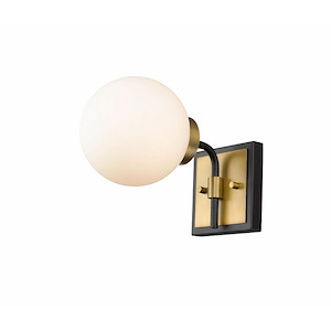 Parsons - 1 Light Wall Sconce in Retro Style - 6 Inches Wide by 7.75 Inches High
