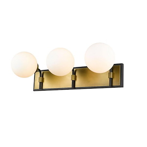 Parsons - 3 Light Bath Vanity in Retro Style - 24 Inches Wide by 7.75 Inches High