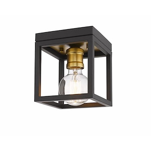 Kube - 1 Light Flush Mount in Restoration Style - 5.75 Inches Wide by 5.75 Inches High
