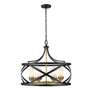 Malcalester - 6 Light Pendant In Transitional Style-21.5 Inches Tall and 24 Inches Wide