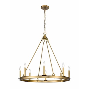Barclay - 8 Light Chandelier In Transitional Style-32 Inches Tall and 33 Inches Wide