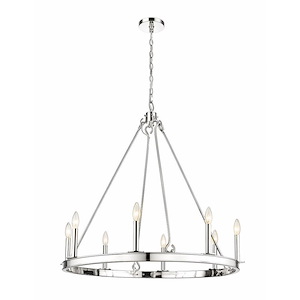 Barclay - 8 Light Chandelier-32 Inches Tall and 33 Inches Wide