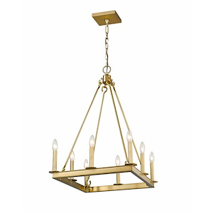 Barclay - 8 Light Chandelier in Metropolitan Style - 20 Inches Wide by 31 Inches High