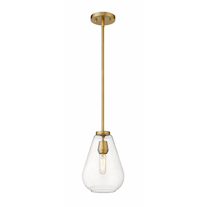 Ayra - 1 Light Pendant In Transitional Style-11.75 Inches Tall and 8 Inches Wide
