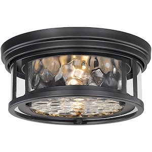 Clarion - 2 Light Flush Mount In Transitional Style-5 Inches Tall and 12 Inches Wide
