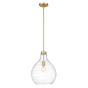 Bon Air - 1 Light Pendant In Industrial Style-17.5 Inches Tall and 13 Inches Wide
