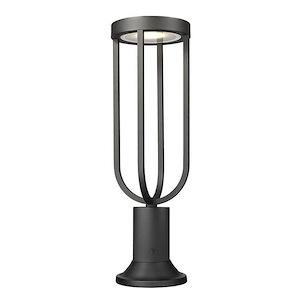 Leland - 12W 1 LED Outdoor Pier Mount In Industrial Style-23 Inches Tall and 7 Inches Wide