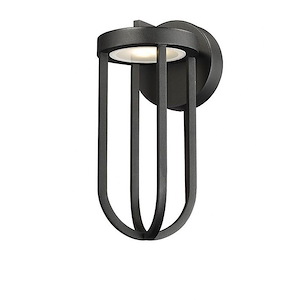 Leland - 9.5W 1 LED Outdoor Wall Mount In Industrial Style-12.5 Inches Tall and 5.5 Inches Wide