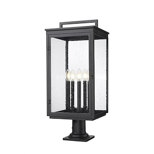 Hartwell  - 5 Light Outdoor Pier Mount-28.75 Inch Tall and 12 Inch Wide - 1374870