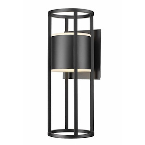 Luca - 22W 2 LED Outdoor Wall Sconce In Modern Style-24 Inches Tall and 9.25 Inches Wide