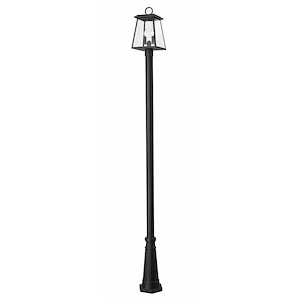 Broughton - 2 Light Outdoor Post Mount Light In Craftsman Style-113.25 Inches Tall and 10.25 Inches Wide - 1283260