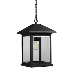 Portland - 1 Light Outdoor Chain Mount Lantern in Seaside Style - 9.5 Inches Wide by 15.25 Inches High - 457472