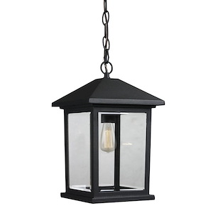 Portland - 1 Light Outdoor Chain Mount Lantern in Seaside Style - 8 Inches Wide by 13.5 Inches High - 457471