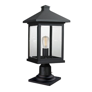 Portland - 1 Light Outdoor Pier Mount Light In Coastal Style-20.5 Inches Tall and 9.5 Inches Wide
