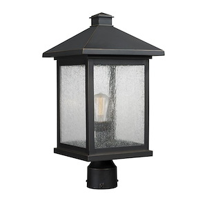 Portland - 1 Light Outdoor Post Mount Lantern in Seaside Style - 9.5 Inches Wide by 18.5 Inches High - 457466
