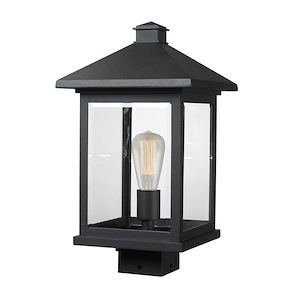 Portland - 1 Light Outdoor Post Mount Lantern in Seaside Style - 9.5 Inches Wide by 17 Inches High