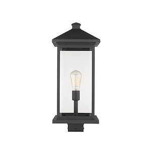 Portland - 1 Light Outdoor Post Mount Lantern in Seaside Style - 9.5 Inches Wide by 25 Inches High - 1222585