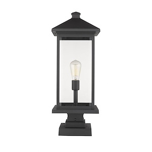 Portland - 1 Light Outdoor Post Mount Lantern in Seaside Style - 9.5 Inches Wide by 25 Inches High - 1222732