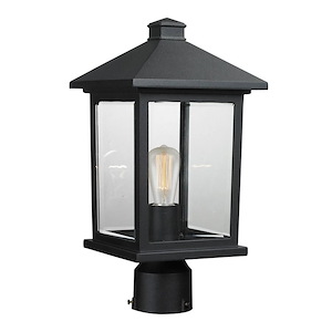 Portland - 1 Light Outdoor Post Mount Lantern in Seaside Style - 8 Inches Wide by 16 Inches High