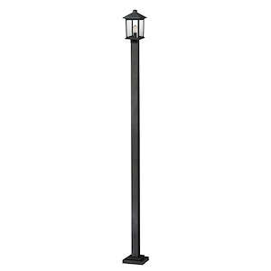 Portland - 1 Light Outdoor Post Mount Lantern in Seaside Style - 9.25 Inches Wide by 109.38 Inches High