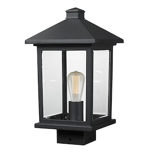Portland - 1 Light Outdoor Post Mount Lantern in Seaside Style - 8 Inches Wide by 14.38 Inches High - 457457