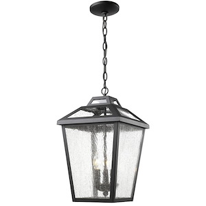 Bayland - 3 Light Outdoor Chain Mount Lantern in Colonial Style - 11 Inches Wide by 19 Inches High - 464620