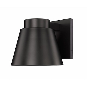 Asher - 18W 1 LED Outdoor Wall Sconce In Modern Style-11 Inches Tall and 12 Inches Wide