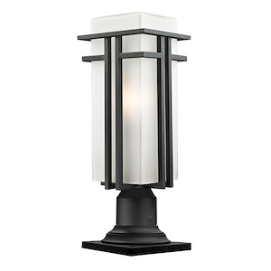 Abbey - 1 Light Outdoor Pier Mount Light In Period Inspired Style-21.5 Inches Tall and 7.75 Inches Wide