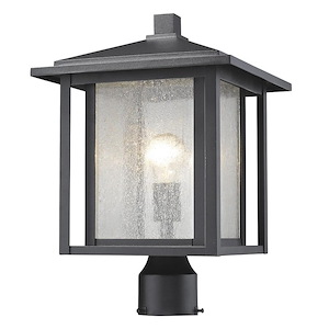 Aspen - 1 Light Outdoor Post Mount Lantern in Urban Style - 11 Inches Wide by 16.25 Inches High