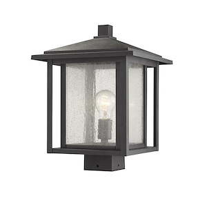 Aspen - 1 Light Outdoor Post Mount Lantern in Seaside Style - 11 Inches Wide by 15 Inches High