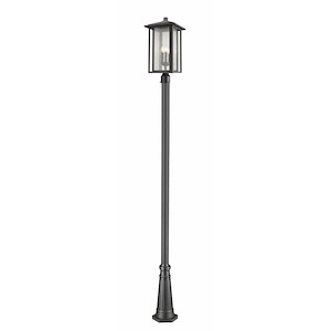 Aspen - 3 Light Outdoor Post Mount Lantern in Urban Style - 11 Inches Wide by 118.44 Inches High - 689104