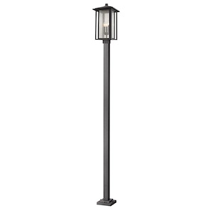 Aspen - 3 Light Outdoor Post Mount Lantern in Urban Style - 11 Inches Wide by 116.87 Inches High