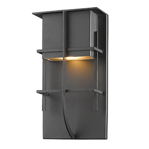 Stillwater - 14W 1 LED Outdoor Wall Mount in Contemporary Style - 10 Inches Wide by 19 Inches High