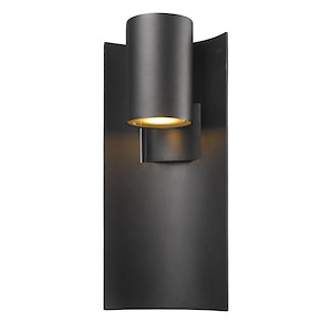 Amador - 14W 1 LED Outdoor Wall Mount in Contemporary Style - 9 Inches Wide by 19 Inches High - 550090