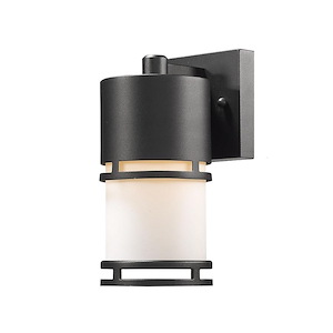 Luminata - 6W 1 LED Outdoor Wall Mount in Modern Style - 4.38 Inches Wide by 8.88 Inches High