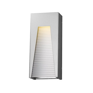 Millenial - 14W 1 LED Outdoor Wall Mount in Modern Style - 8 Inches Wide by 18 Inches High