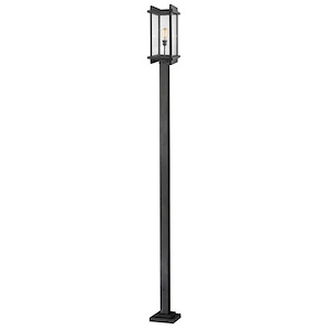 Fallow - 1 Light Outdoor Post Mount Lantern in Industrial Style - 10 Inches Wide by 117.88 Inches High