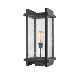 Fallow - 1 Light Outdoor Post Mount Lantern in Industrial Style - 10 Inches Wide by 21.88 Inches High