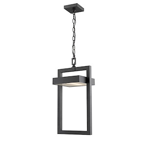 Luttrel - 12W 1 LED Outdoor Chain Mount Lantern in Contemporary Style - 10.5 Inches Wide by 18 Inches High