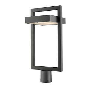 Luttrel - 12W 1 LED Outdoor Post Mount Lantern in Contemporary Style - 10.5 Inches Wide by 21.63 Inches High - 689191