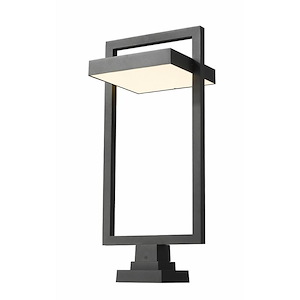 Luttrel - 27W 1 LED Outdoor Square Pier Mount Lantern in Urban Style - 11.75 Inches Wide by 31.5 Inches High