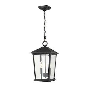 Beacon - 2 Light Outdoor Chain Mount Lantern in Transitional Style - 9.5 Inches Wide by 17.5 Inches High - 856780