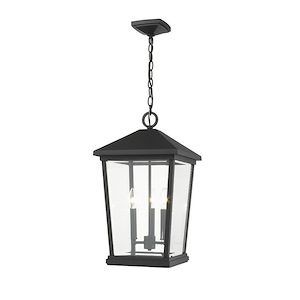 Beacon - 3 Light Outdoor Chain Mount Lantern in Transitional Style - 12 Inches Wide by 21.5 Inches High