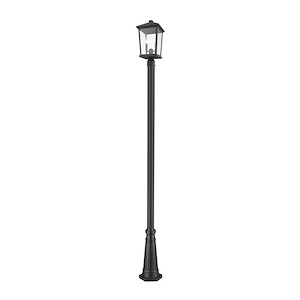 Beacon - 2 Light Outdoor Post Mount Lantern in Transitional Style - 14.25 Inches Wide by 91.25 Inches High - 1222637