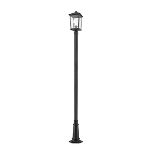 Beacon - 2 Light Outdoor Post Mount Lantern in Transitional Style - 14.25 Inches Wide by 91.25 Inches High - 1222589