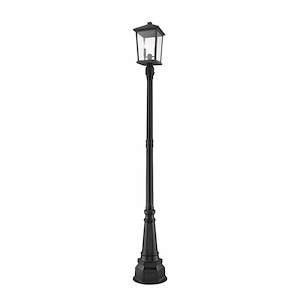 Beacon - 2 Light Outdoor Post Mount Lantern in Transitional Style - 14.25 Inches Wide by 91.25 Inches High - 1222511