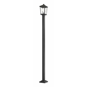 Beacon - 2 Light Outdoor Post Mount Lantern in Transitional Style - 12 Inches Wide by 22 Inches High