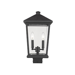 Beacon - 2 Light Outdoor Post Mount Lantern in Transitional Style - 14.25 Inches Wide by 91.25 Inches High